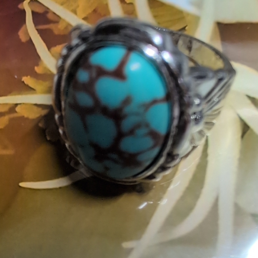 Silver Turquoise Ring - image 4